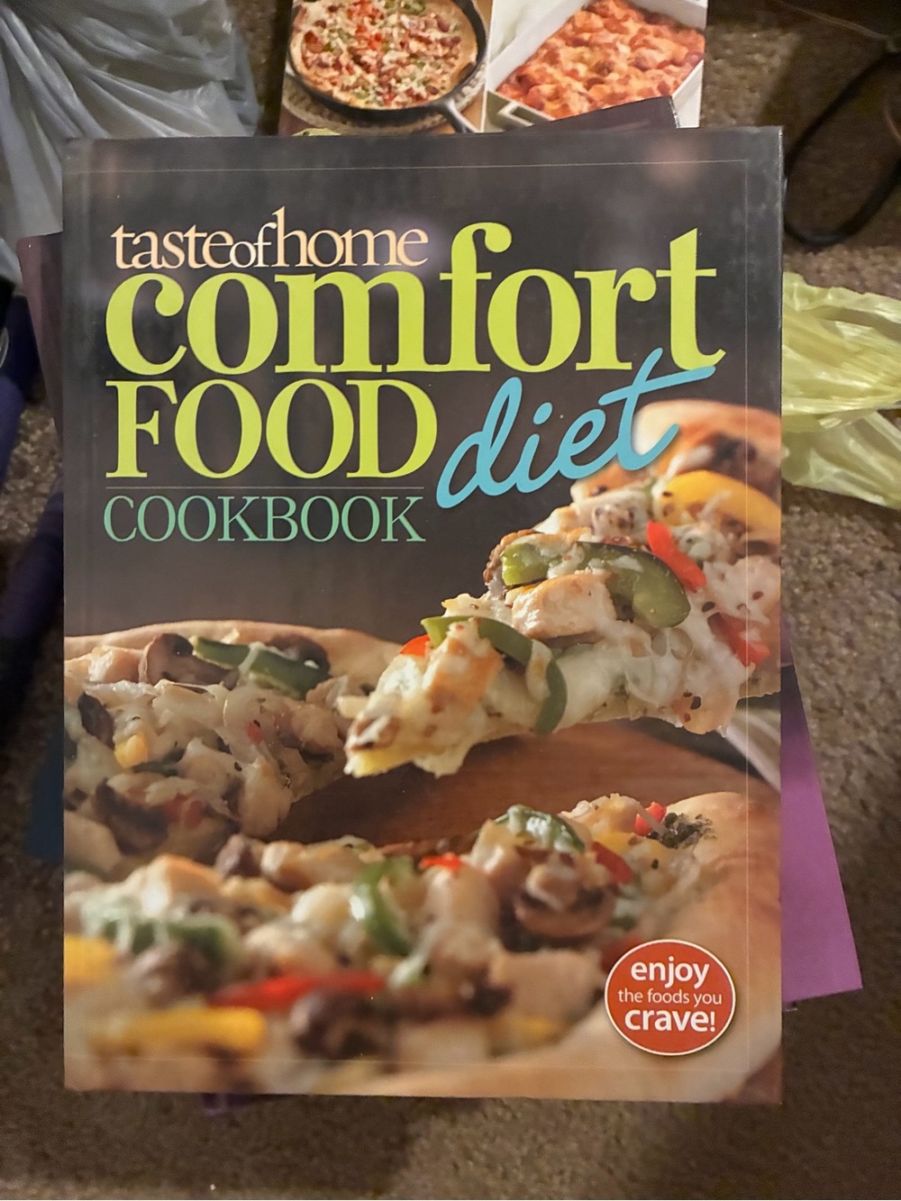 Taste of Home Comfort Food Diet Cookbook - Lime Green & Teal Accents